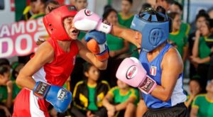 Lima 2019 realizó exhibición de boxeo femenino en San Juan de Lurigancho