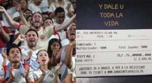 Hincha de Universitario apostó 5 mil soles a favor de los cremas y cayeron goleados por 4 a 0