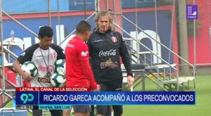 Ricardo Gareca se sumó a los entrenamientos de la Selección Peruana