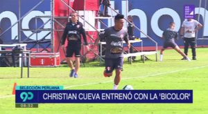 Christian Cueva ya entrena con la Selección Peruana