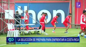 La Selección Peruana ya se alista para enfrentar a Costa Rica