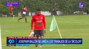 Josepmir Ballón se unió a los trabajos de la selección peruana