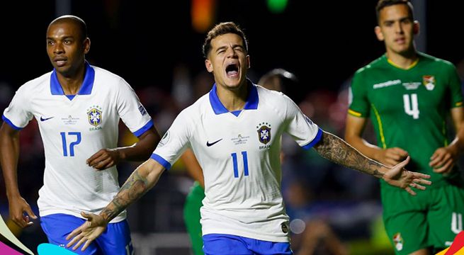 Brasil goleó 3-0 a Bolivia en el arranque de la Copa América [Video]