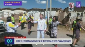 Eddie Fleischman inicia ruta de antorcha de los Panamericanos Lima 2019