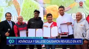 Luis Advíncula y Pedro Gallese causaron revuelo en Ate