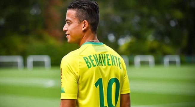 Cristian Benavente fue presentando en el Nantes y usará la camiseta número 10