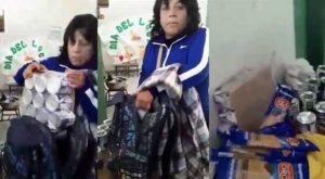 Profesora es descubierta llevándose leche del programa Qali Warma en su mochila [Video]