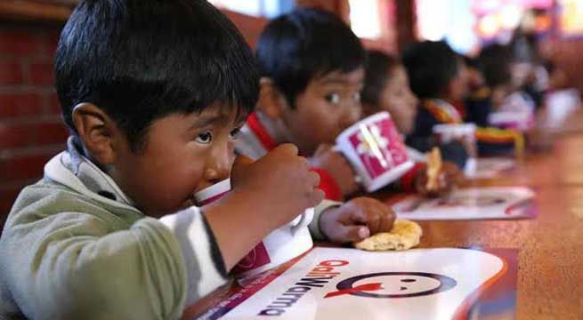 Vigilancia del servicio alimentario Qali Warma evita sustracción de alimentos de colegio
