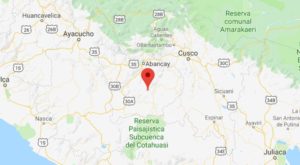 Sismo de magnitud 4.8 se registró en Apurímac esta mañana