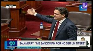 El expresidente del congreso Daniel Salaverry se defendió ante el pleno.