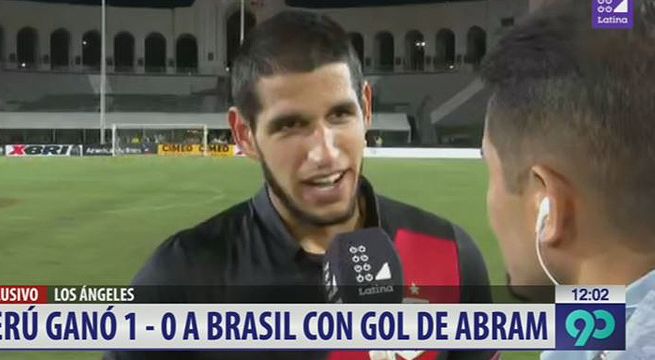 Autor del gol de Perú sobre Brasil, Luis Abram, habló en exclusiva para Latina