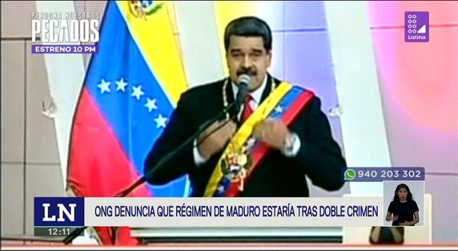 ONG «Unión Venezolana” en Perú asegura que detrás de doble crimen en SMP está Nicolás Maduro