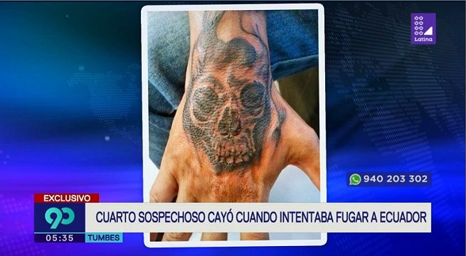 Tatuajes de Chuki en un brazo y una calavera en su mano delataron a Abraham Perozo en la frontera