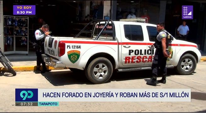 Tarapoto: Delincuentes robaron más de un millón de soles en alhajas y oro de una joyería
