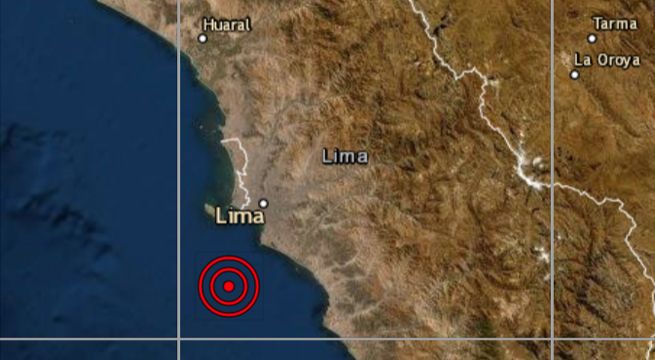 Sismo de magnitud 3.6 se reportó esta madrugada en el Callao