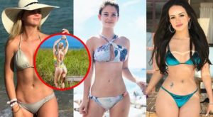 Las jóvenes modelos que disfrutan el verano en diminutos bikinis