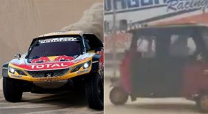 Dakar 2018: Stéphane Peterhansel fue perseguido por una mototaxi