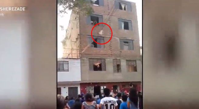 Incendio en El Agustino: mujer salvó a su bebé lanzándolo de cuarto piso
