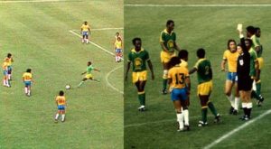 Momento mundial: El día que un futbolista de Zaire desconoció las reglas básicas del fútbol