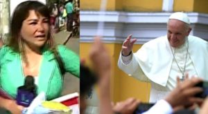 Papa Francisco: envuelta en mar de lágrimas, reportera de Latina recibió bendición del Santo Padre