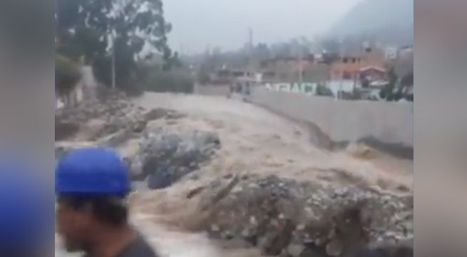 Alarma en Chosica por crecida del río Rímac tras lluvias