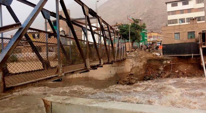 Chosica: Construcción de muro de contención sin supervisión provocó filtración de agua