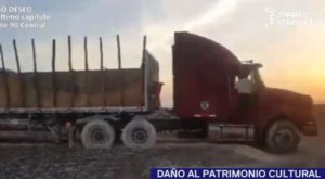 Camionero invadió zona intangible de las Líneas de Nasca