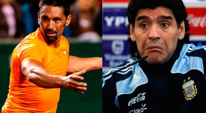 YouTube: ex tenista chileno imitó a Diego Maradona para responder a periodistas