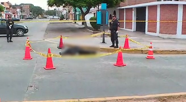 Bellavista: hombre aparece muerto frente a sede del Poder Judicial