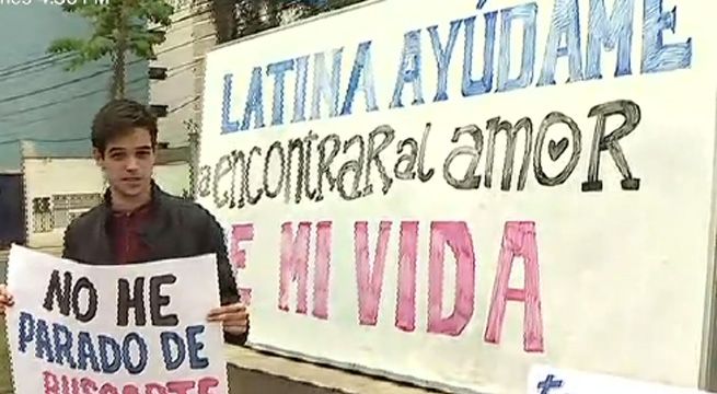 Jesús María: joven pide ayuda a Latina para encontrar al amor de su vida