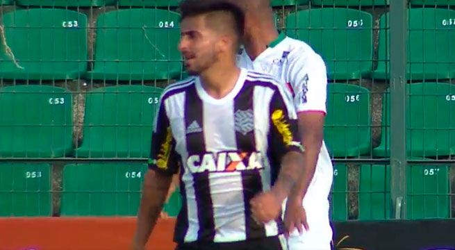 YouTube: Víctor Cedrón debutó con asistencia en el fútbol brasileño