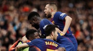 Barcelona derrotó al Atlético de Madrid y está cerca de conseguir el título de Liga