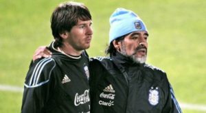 El tierno regalo de Maradona al tercer hijo de Lionel Messi