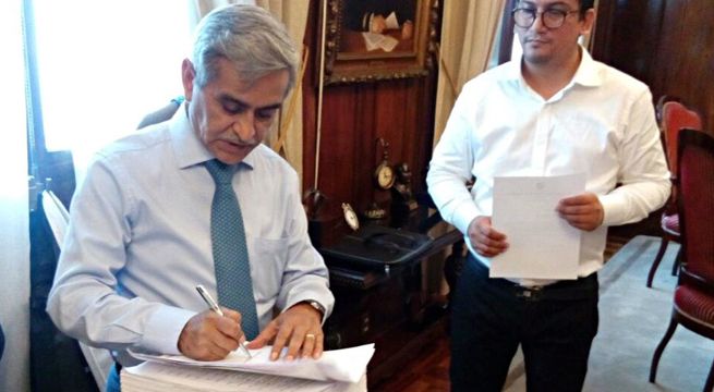 Presidente del PJ firmó cuadernillo de extradición de Alejandro Toledo