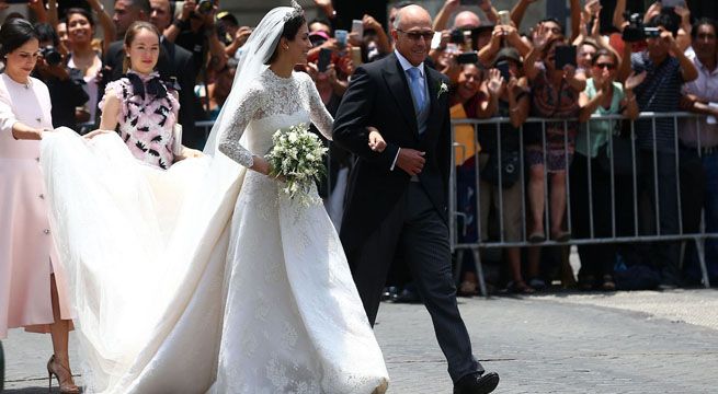 Boda real: Alessandra de Osma y Christian de Hannover se casan en iglesia de San Pedro