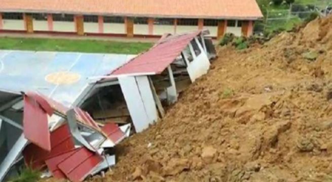 Apurímac: deslizamiento afecta centro educativo en distrito de Progreso