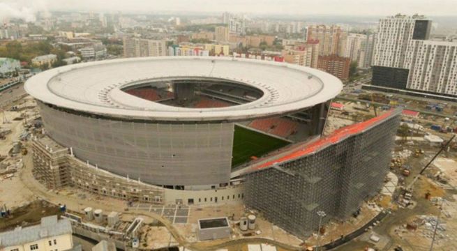 El Arena Ekaterimburgo quedó listo para Rusia 2018