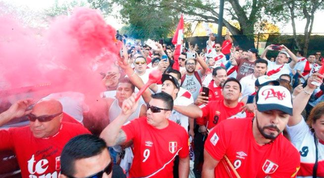 Perú vs. Croacia: banderazo de la hinchada previo al primer amistoso en Miami