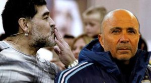 Jorge Sampaoli confundió a Lionel Messi con Diego Armando Maradona