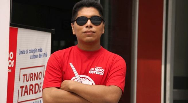 Joven con discapacidad visual ingresa a San Marcos ocupando el primer lugar