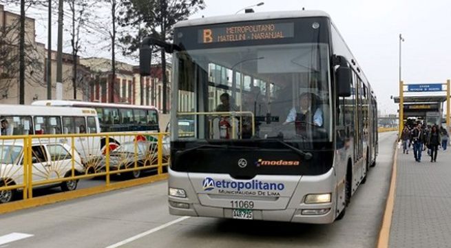 Semana Santa: conoce las rutas del Metropolitano que operarán en feriado