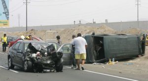 Seis heridos deja accidente provocado por chofer que iba en sentido contrario