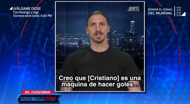 Mundialitis: La irónica opinión de Zlatan Ibrahimovic con respecto al gol de chalaca de Ronaldo