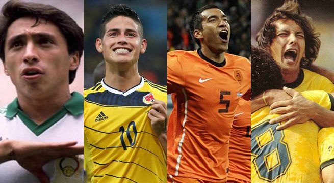 Los 4 semifinalistas que comiten por ser el mejor gol de la historia de los mundiales