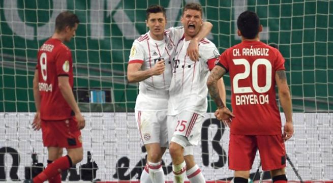 Bayern Munich goleó al Bayer Leverkusen y clasificó a la final de la Copa Alemania