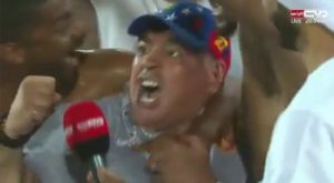 (Video) La eufórica celebración de Diego Maradona luego de que su equipo quedara cerca del ascenso