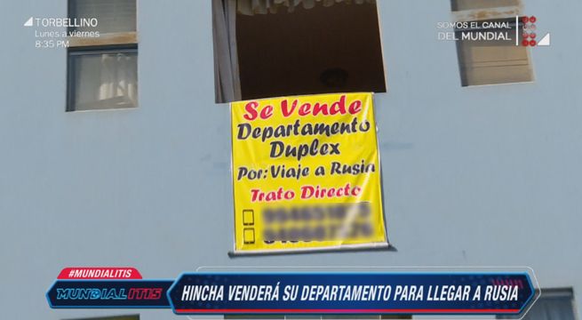 Mundialitis: Hincha venderá su departamento para viajar a Rusia a alentar a Perú