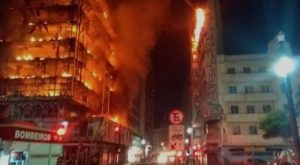 Brasil: edificio de 24 pisos en Sao Paulo colapsó tras incendio