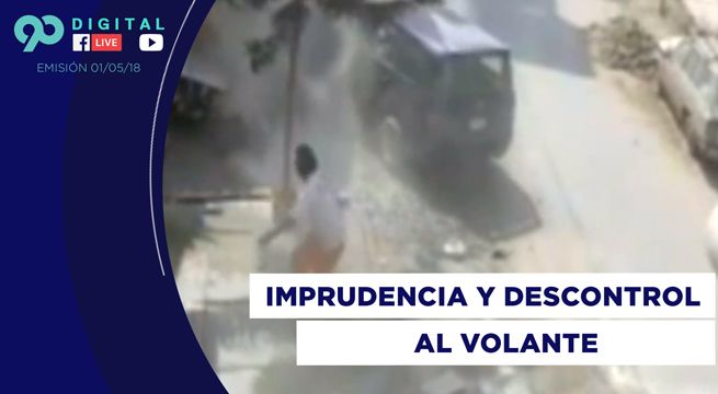 90 Digital: chofer ebrio atropelló a dos albañiles en Los Olivos