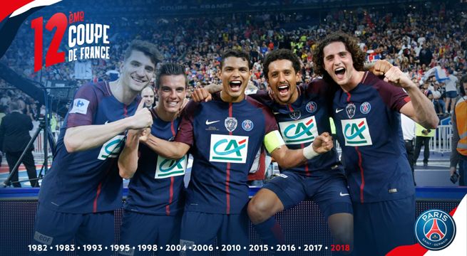 Paris Saint Germain se corona campeón de la Copa de Francia